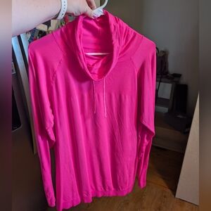 Champion Cowl/Turtleneck Pullover Top Hot Pink - XXL